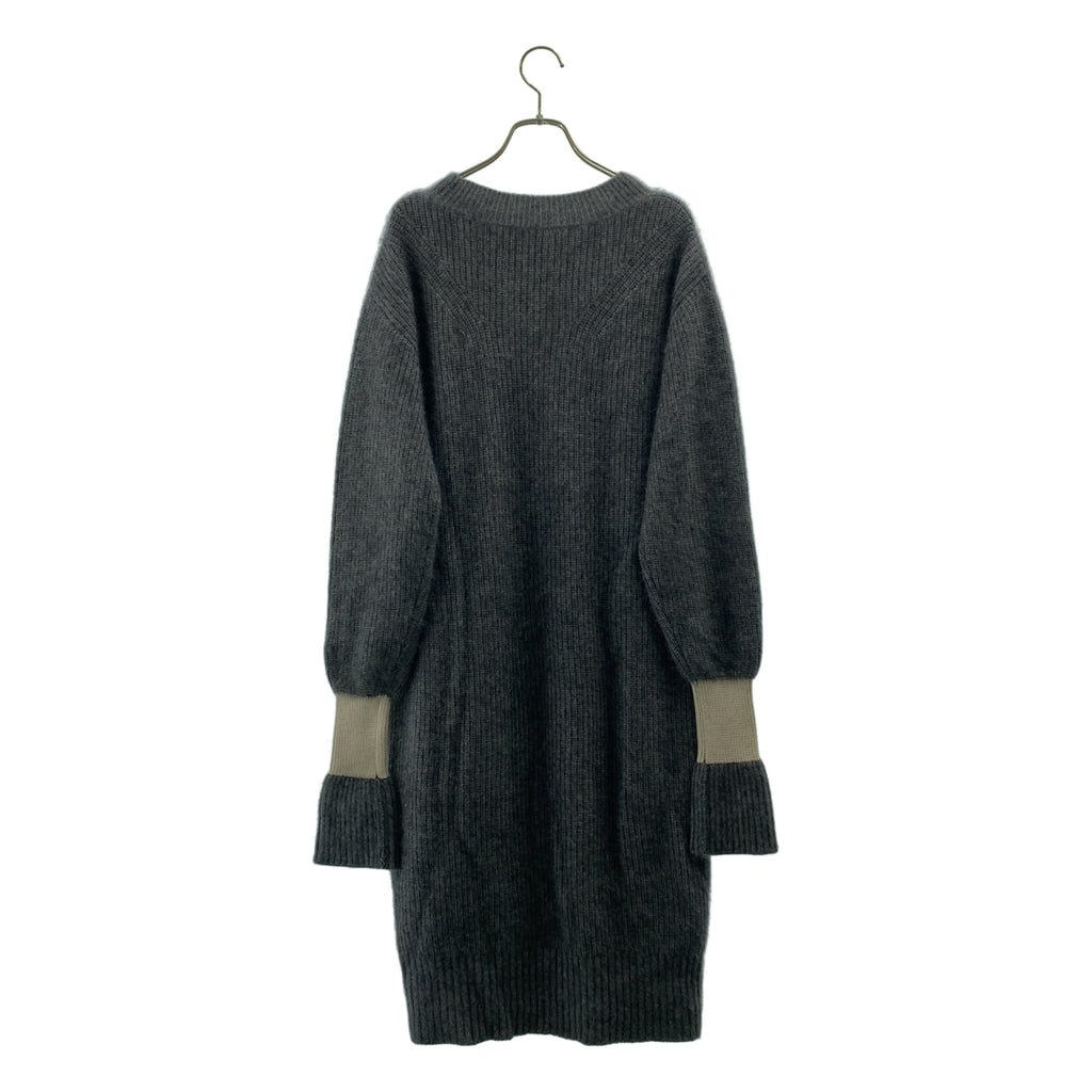 Room no.8 / ルームエイト | RACCOON FULL CARDIGAN ニットワンピース | F | グレー | レディース