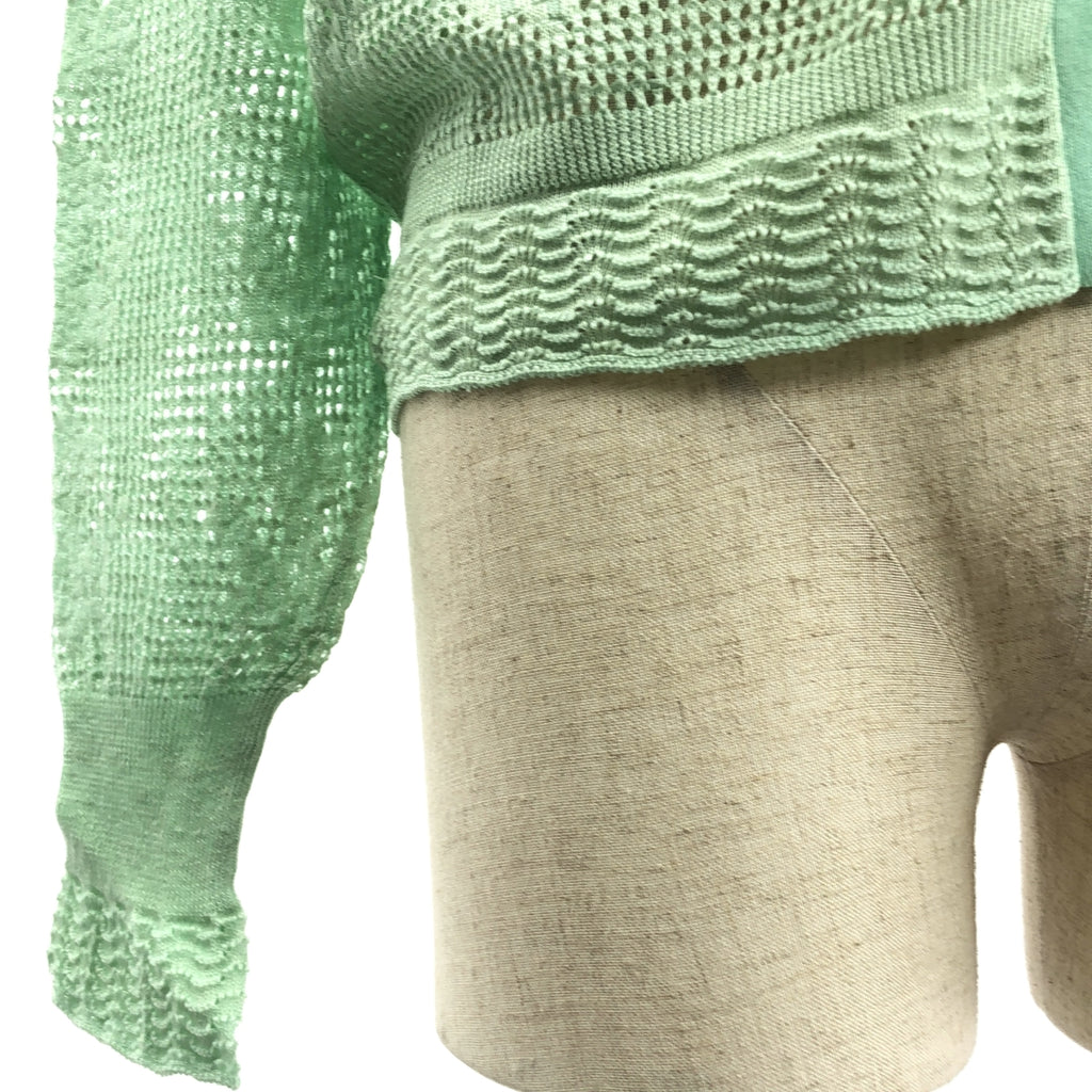 【美品】  mina perhonen / ミナペルホネン | 2024SS | tulip / チューリップ リネン コットン ニット カーディガン | 40 | mint | レディース