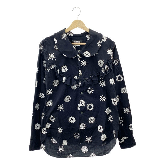 BLACK COMME des GARCONS / ブラックコムデギャルソン | 2024SS | × Filip Pagowski / Ruffled Shirt ラウンドカラーシャツ | M | レディース