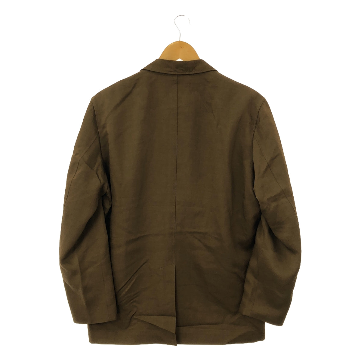 Maison Special | Multi-fabric wool oversized double-breasted jacket | 00 | Brown | Men's