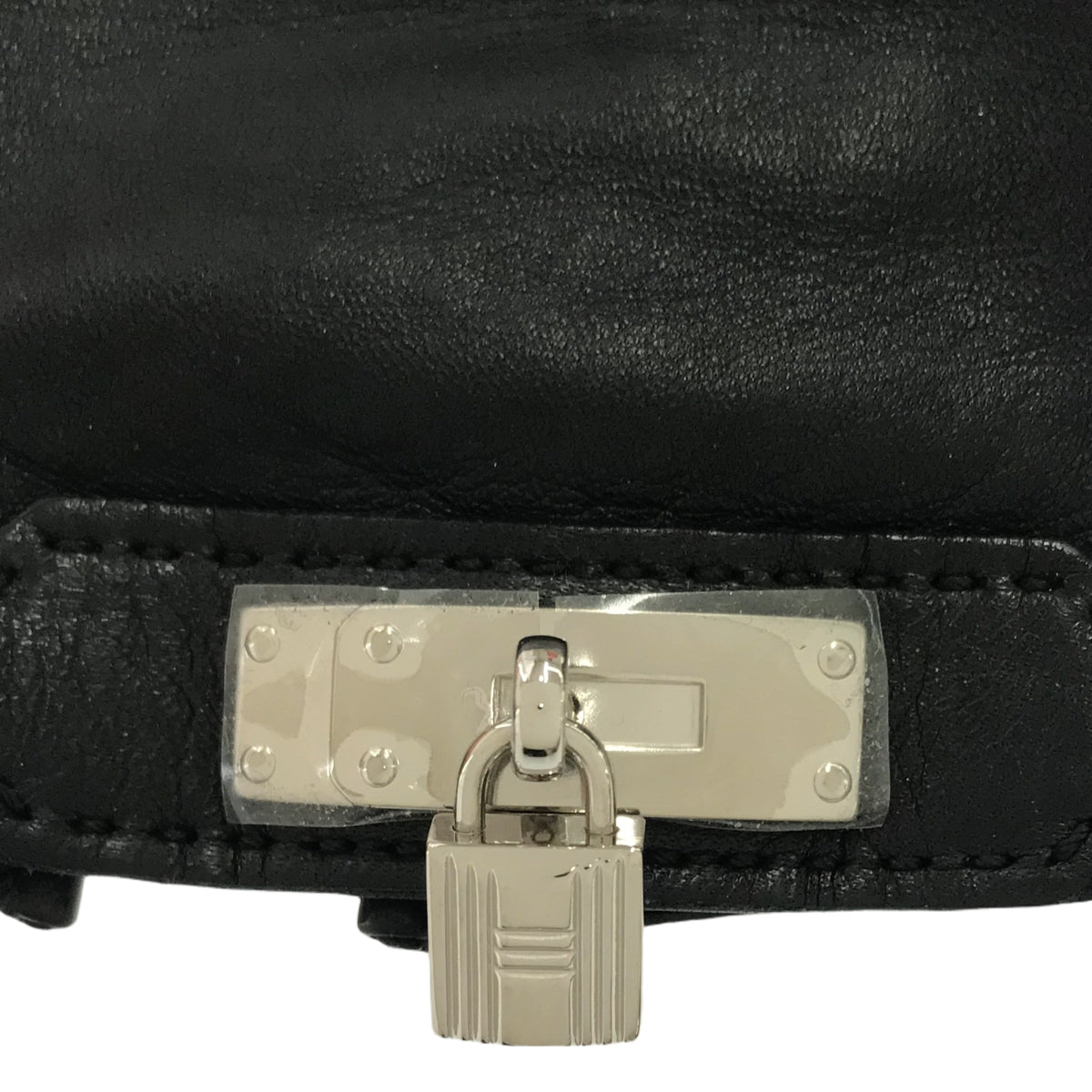 [狀況良好] 愛馬仕 | Chevre 皮手套 | 6.5 |黑色的