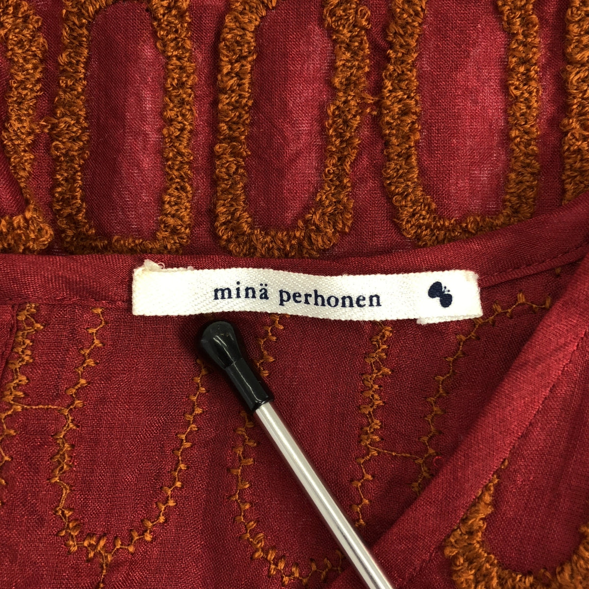 mina perhonen / ミナペルホネン | glass window / グラスウィンドウ コットン シルク ドレス ワンピース | 38 | レディース