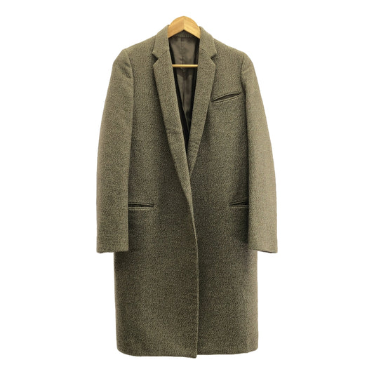 [Good Condition] CELINE / Celine | by Phoebe Philo / Wool Cashmere Tweed Crombie Coat | 34 | Brown | Women's