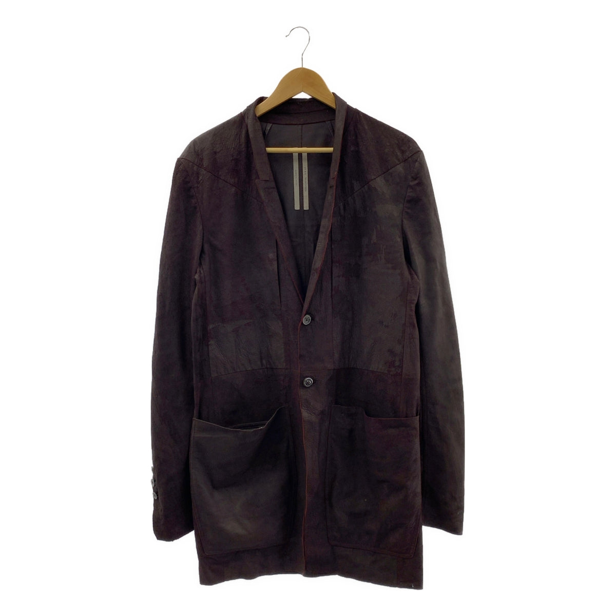 Rick Owens / リックオウエンス | 2022SS | FOGACHINE LIDO JKT フォガチン レザー シャツ ジャケット | 46 | メンズ