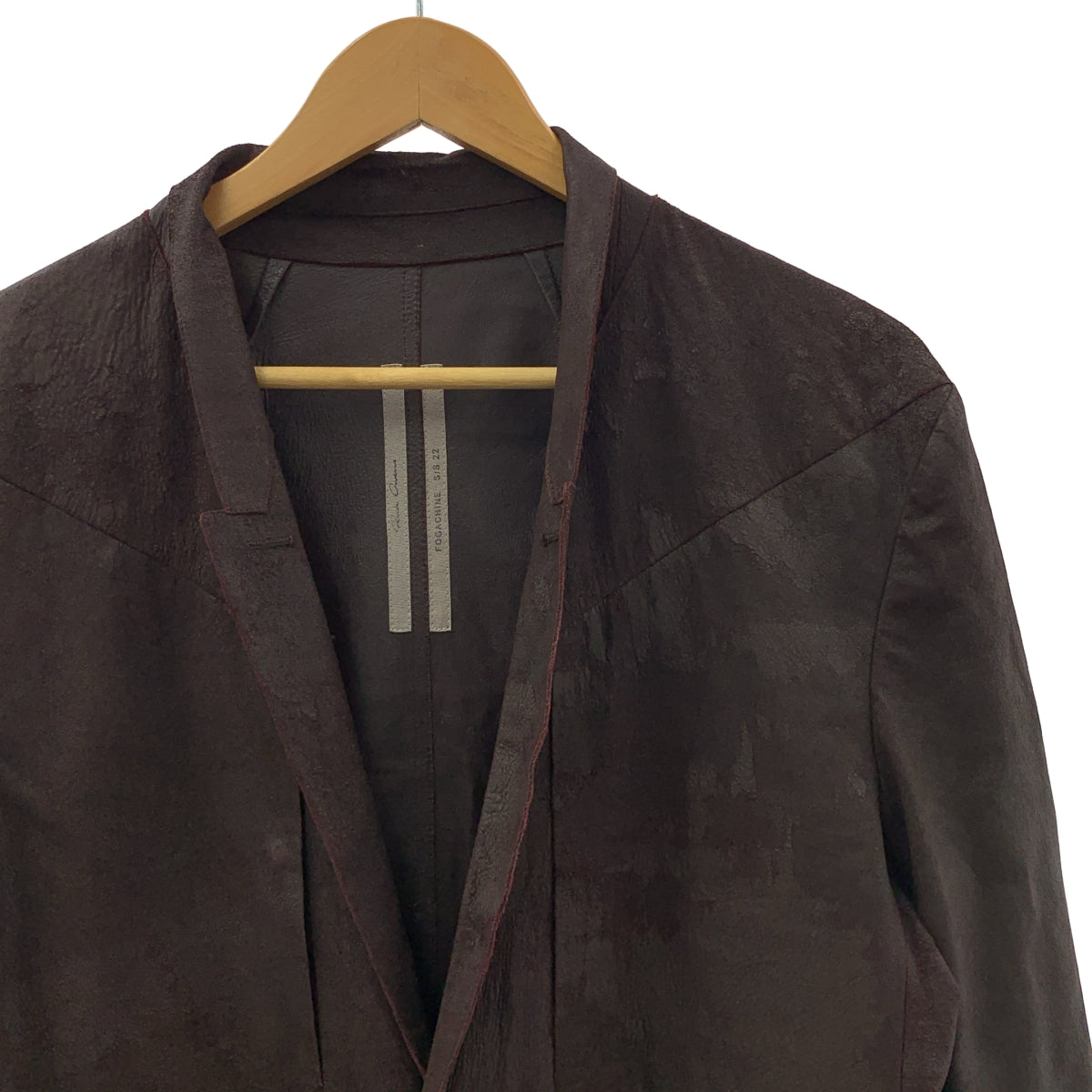 Rick Owens / リックオウエンス | 2022SS | FOGACHINE LIDO JKT フォガチン レザー シャツ ジャケット | 46 | メンズ