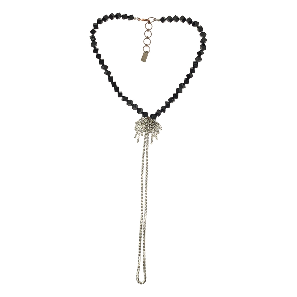petite robe noire / 쁘띠 로브 노어 | 비쥬 비즈 목걸이 | 블랙 / 실버 | 여성