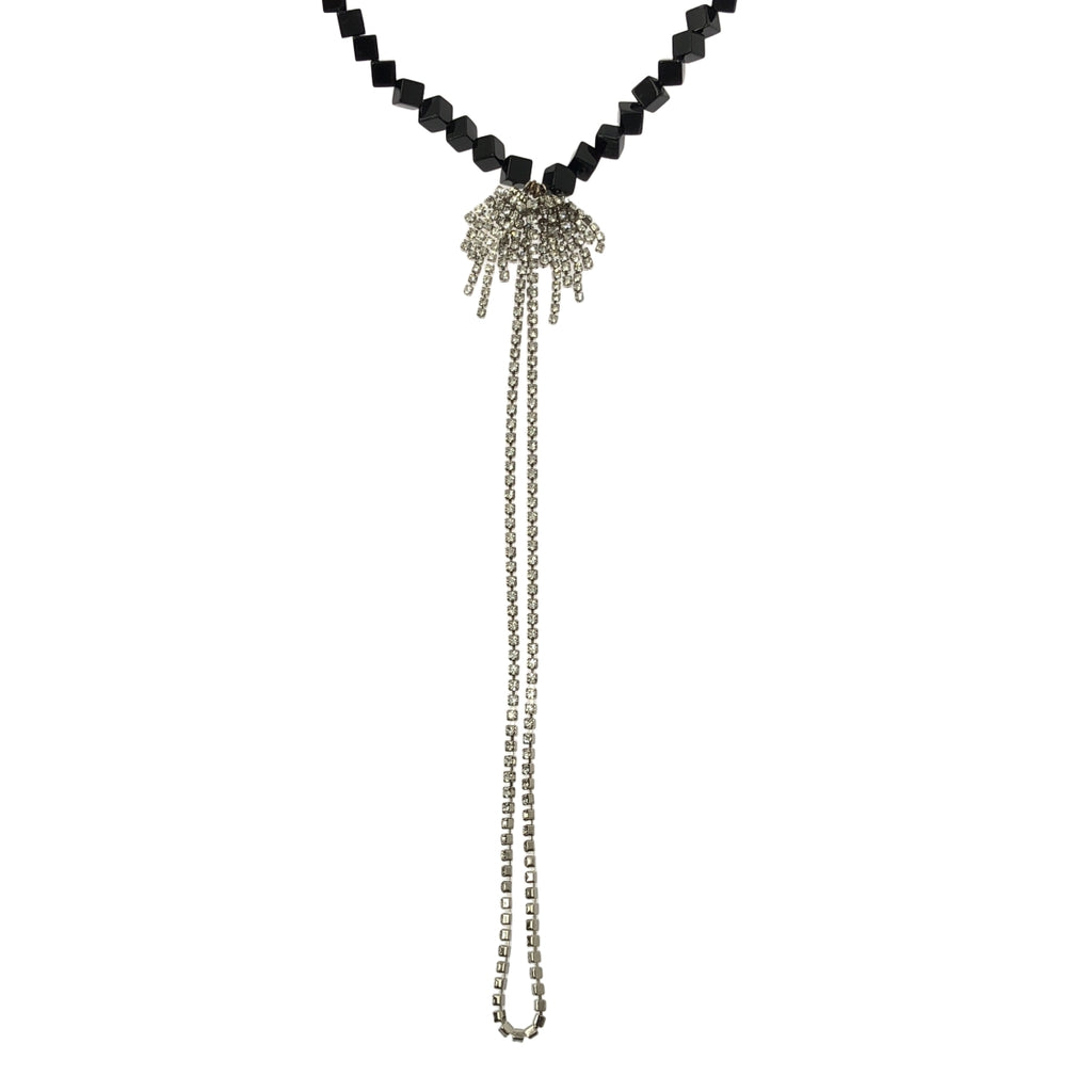 petite robe noire / 쁘띠 로브 노어 | 비쥬 비즈 목걸이 | 블랙 / 실버 | 여성