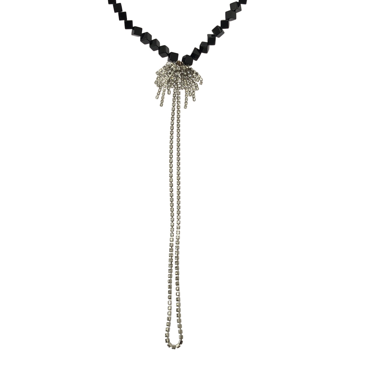 petite robe noire / 쁘띠 로브 노어 | 비쥬 비즈 목걸이 | 블랙 / 실버 | 여성