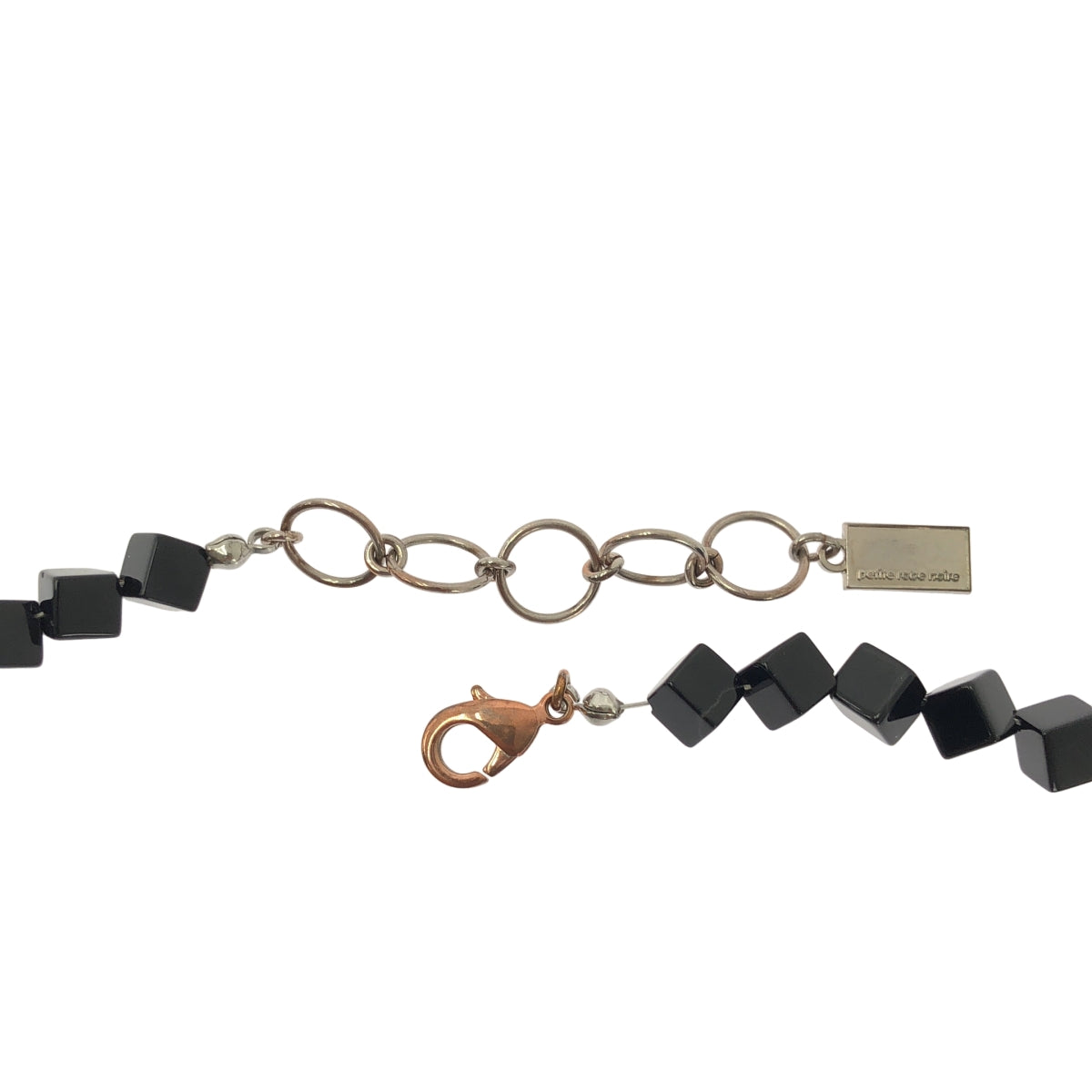 petite robe noire / 쁘띠 로브 노어 | 비쥬 비즈 목걸이 | 블랙 / 실버 | 여성