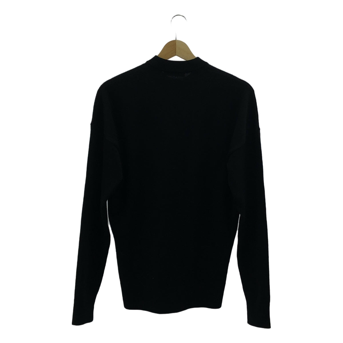 JW Anderson / ジェイダブルアンダーソン | メリノウール ロゴ ニット セーター プルオーバー | XS | black | メンズ