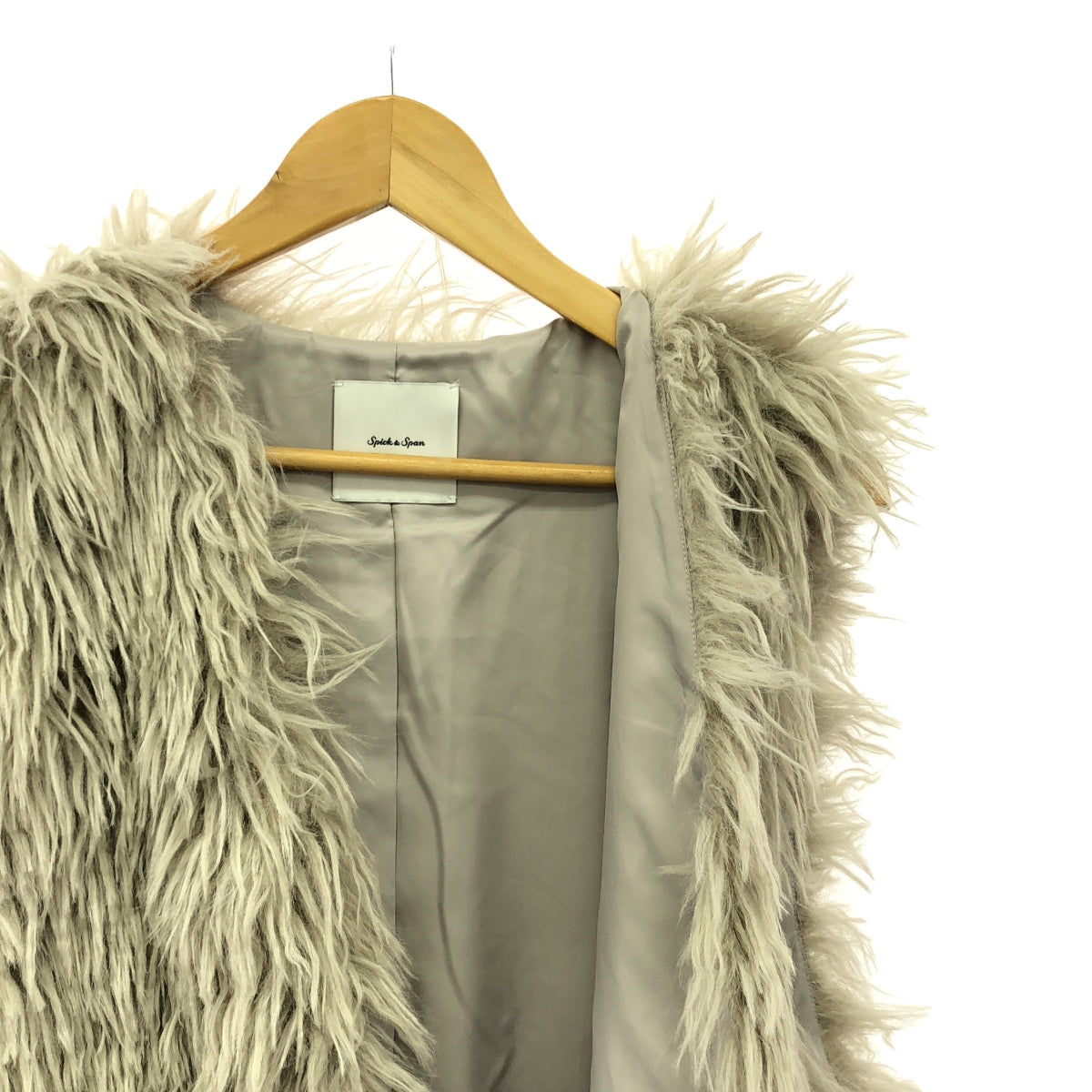 【美品】  Spick and Span / スピックアンドスパン | 2024AW | フェイクファージレ | F | グレー | レディース