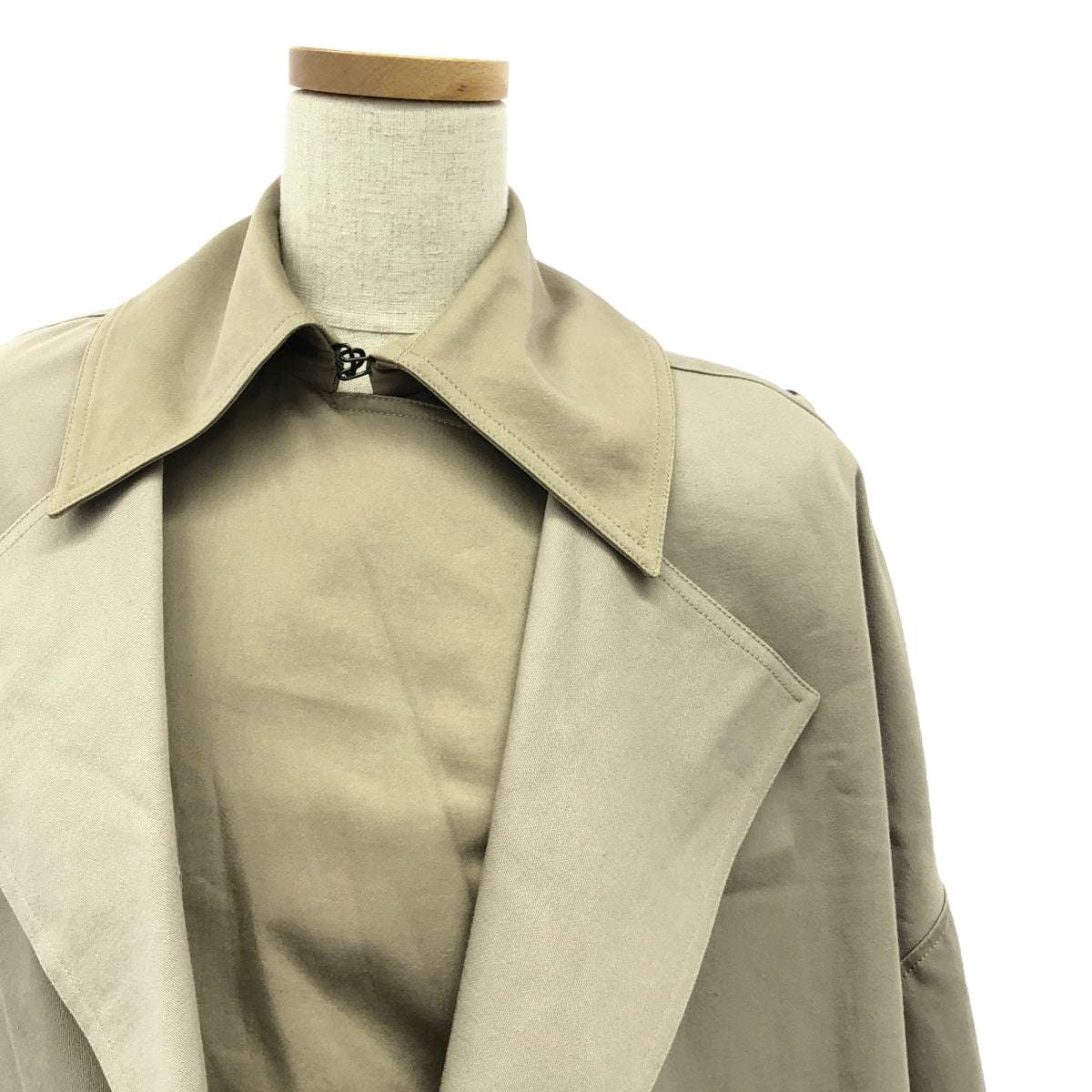 [Good Condition] Rokh | DOUBLE LAYER COAT | Layered Docking Trench Coat | Size 34 | Beige | Women's