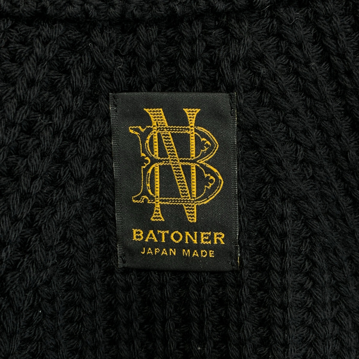 BATONER / バトナー | シグネイチャー ドライバーズニット | 2 | メンズ