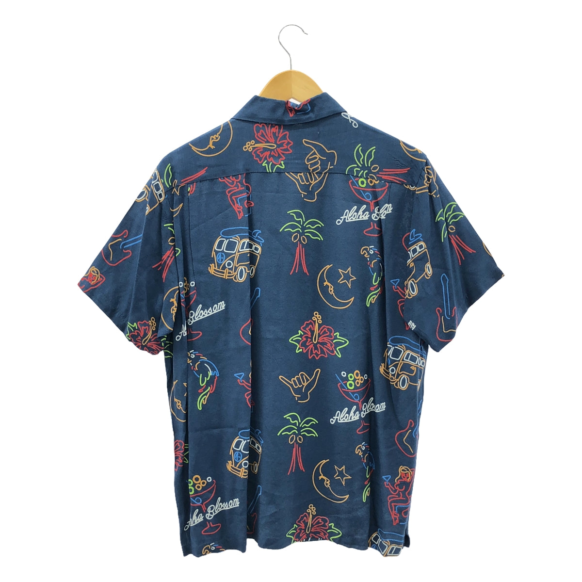 Aloha Blossom | Rayon NEON All-over Print Aloha Shirt | 42 | Multicolor | Men's