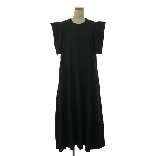 [Good Condition] noir kei ninomiya / Noir Kei Ninomiya | 2023SS | Wool Square Long Dress | M | Black | Women's