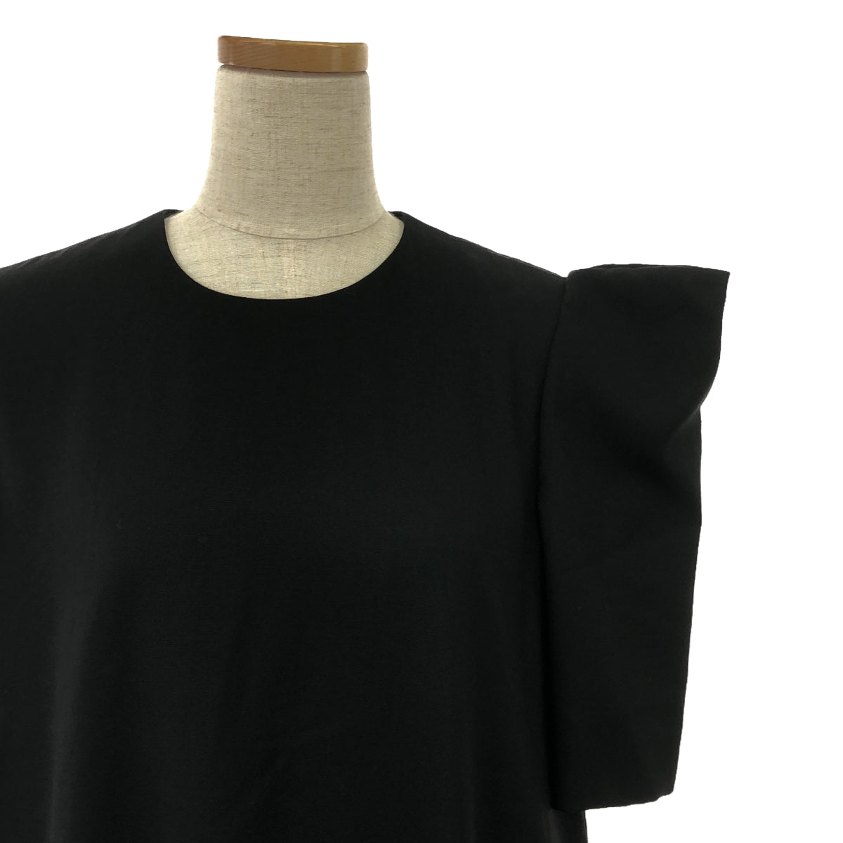 【美品】  noir kei ninomiya / ノワールケイニノミヤ | 2023SS | ウール スクエア ロングワンピース | M | ブラック | レディース