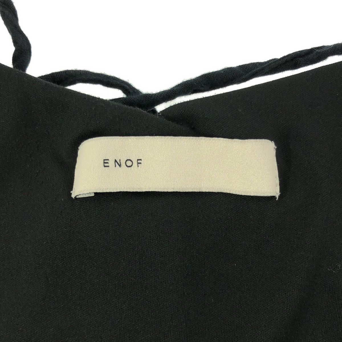 ENOF / 이나프 | camisole onepiece 코튼 원피스 | L | 블랙 | 여성