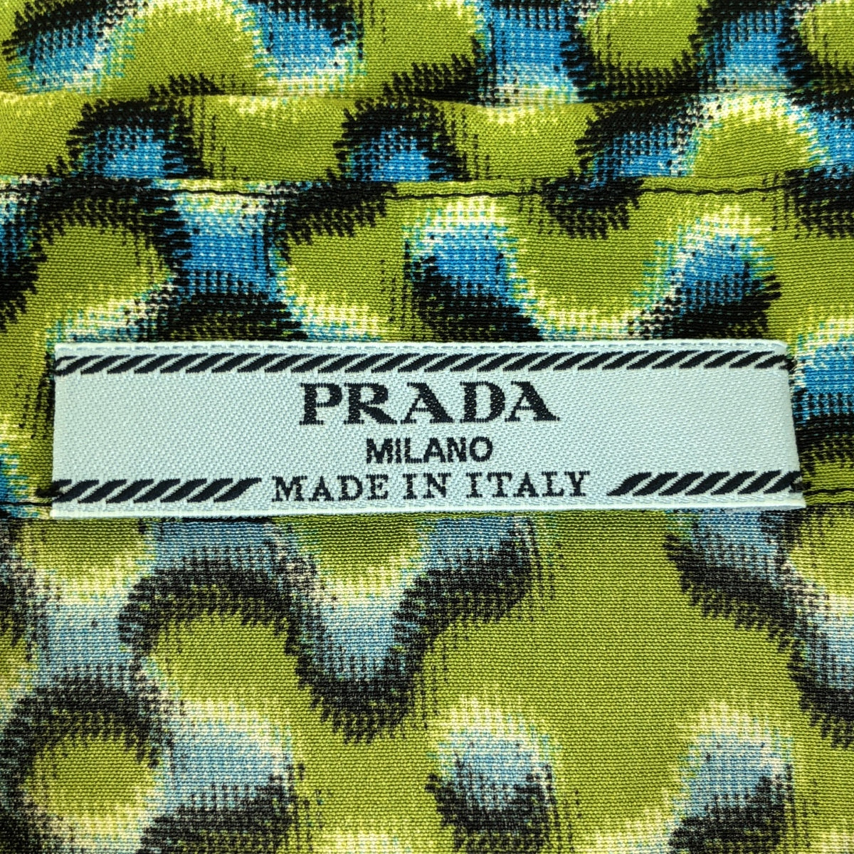 PRADA | 2015 | Silk all-over print shirt | 40 | Women's