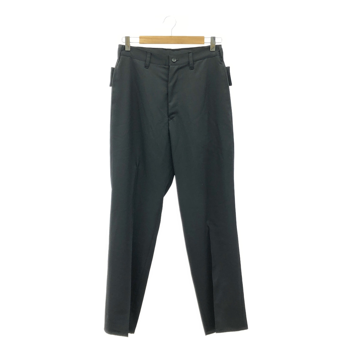 【美品】  sulvam / サルバム | 2024SS | つまみ センタープレス パンツ | S | ブラック | メンズ