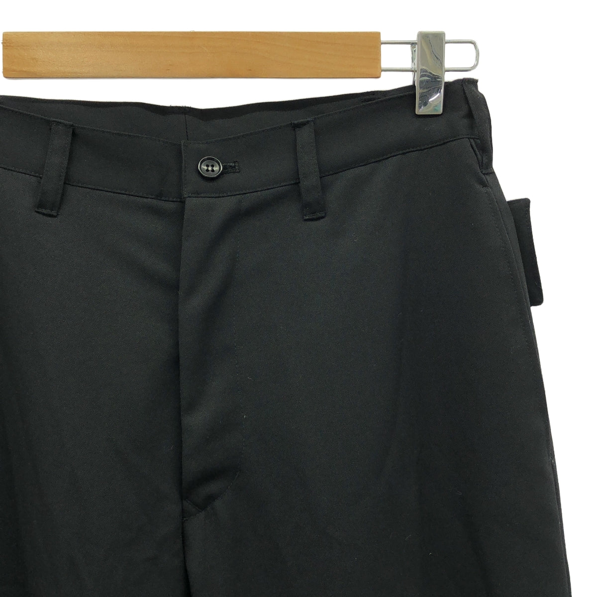 【美品】  sulvam / サルバム | 2024SS | つまみ センタープレス パンツ | S | ブラック | メンズ