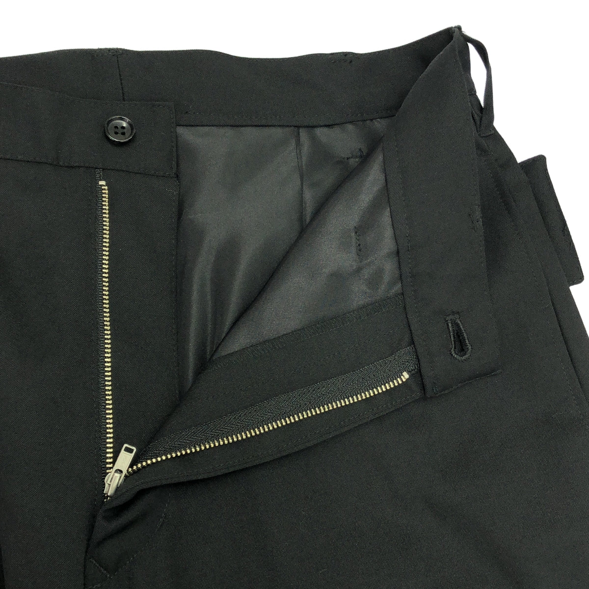 【美品】  sulvam / サルバム | 2024SS | つまみ センタープレス パンツ | S | ブラック | メンズ