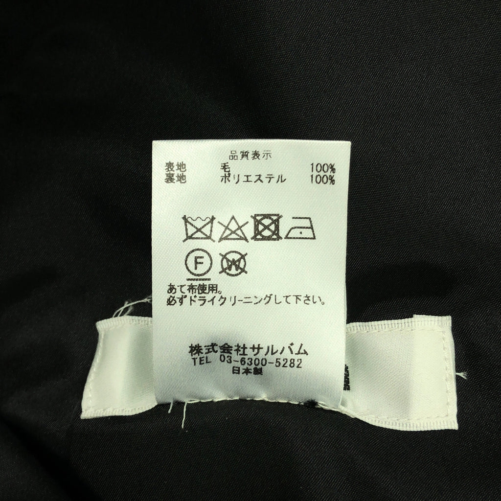 [品相良好] sulvam / Sulvam | 2024SS |拇指中心按壓褲 | S |黑色 |男士