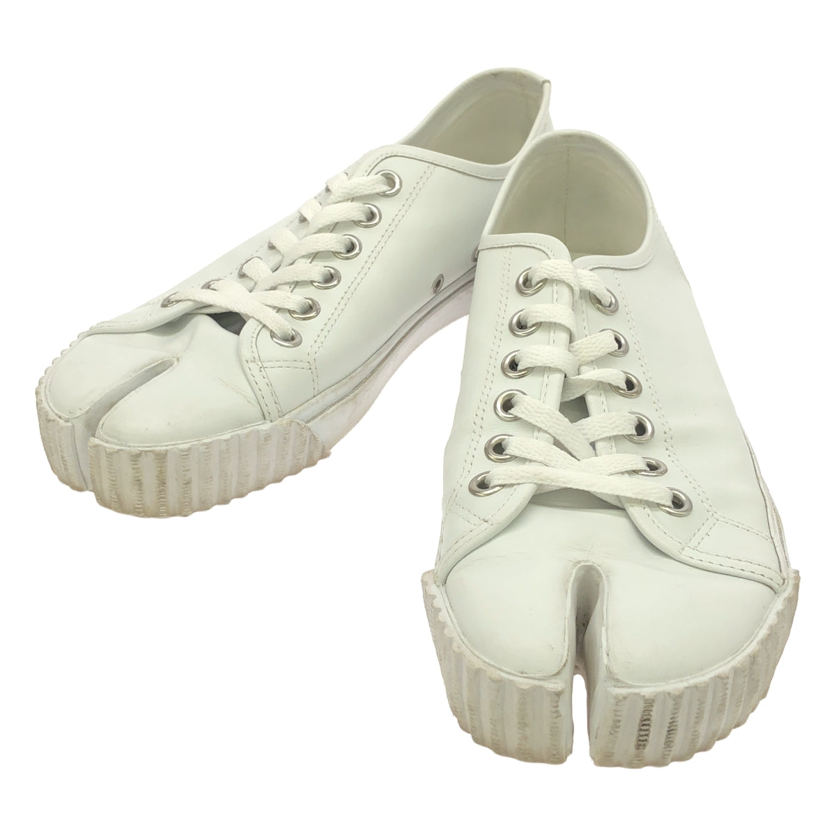 Maison Margiela / 메종 마르젤라 | 가죽 터비 스니커즈 | 38 1/2 | 화이트 | 여성