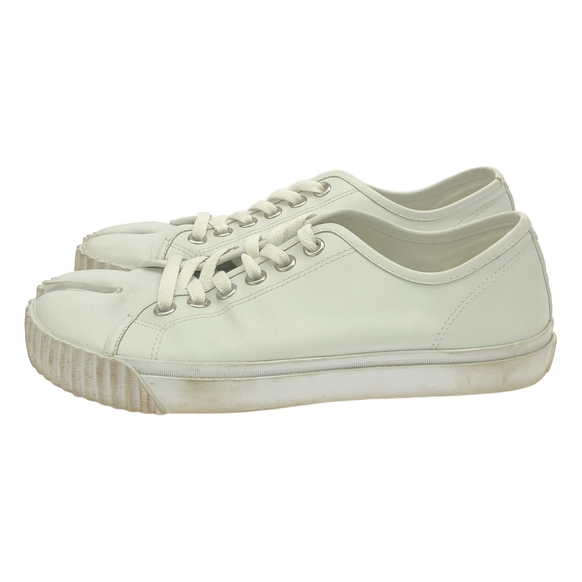 Maison Margiela / 메종 마르젤라 | 가죽 터비 스니커즈 | 38 1/2 | 화이트 | 여성