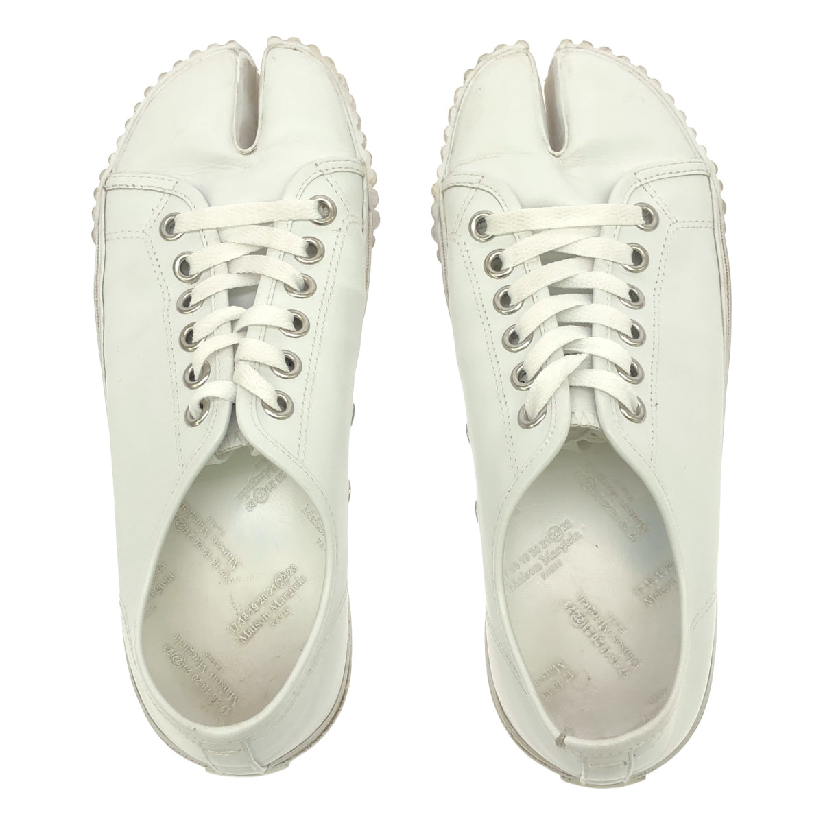 Maison Margiela / 메종 마르젤라 | 가죽 터비 스니커즈 | 38 1/2 | 화이트 | 여성