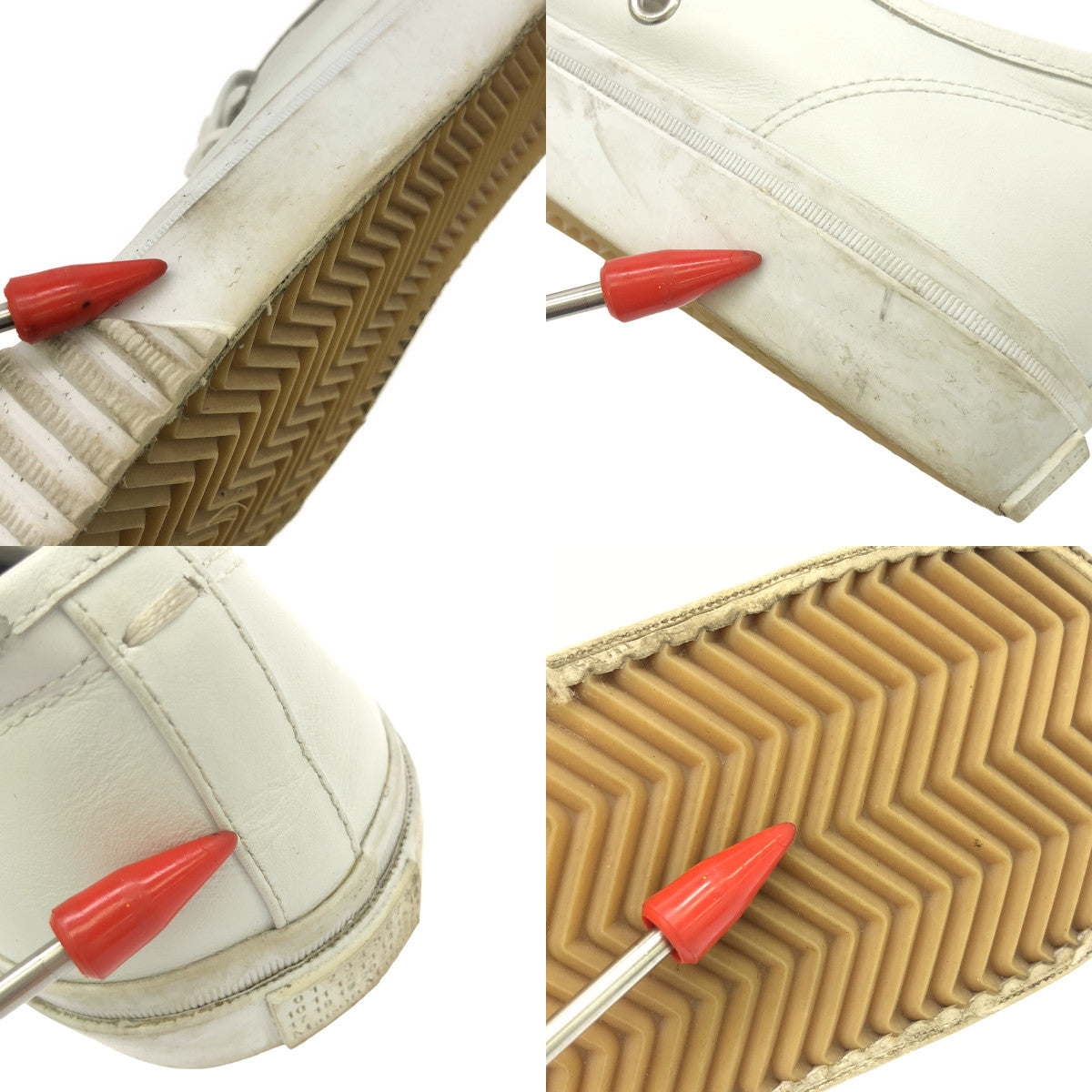 Maison Margiela / 메종 마르젤라 | 가죽 터비 스니커즈 | 38 1/2 | 화이트 | 여성