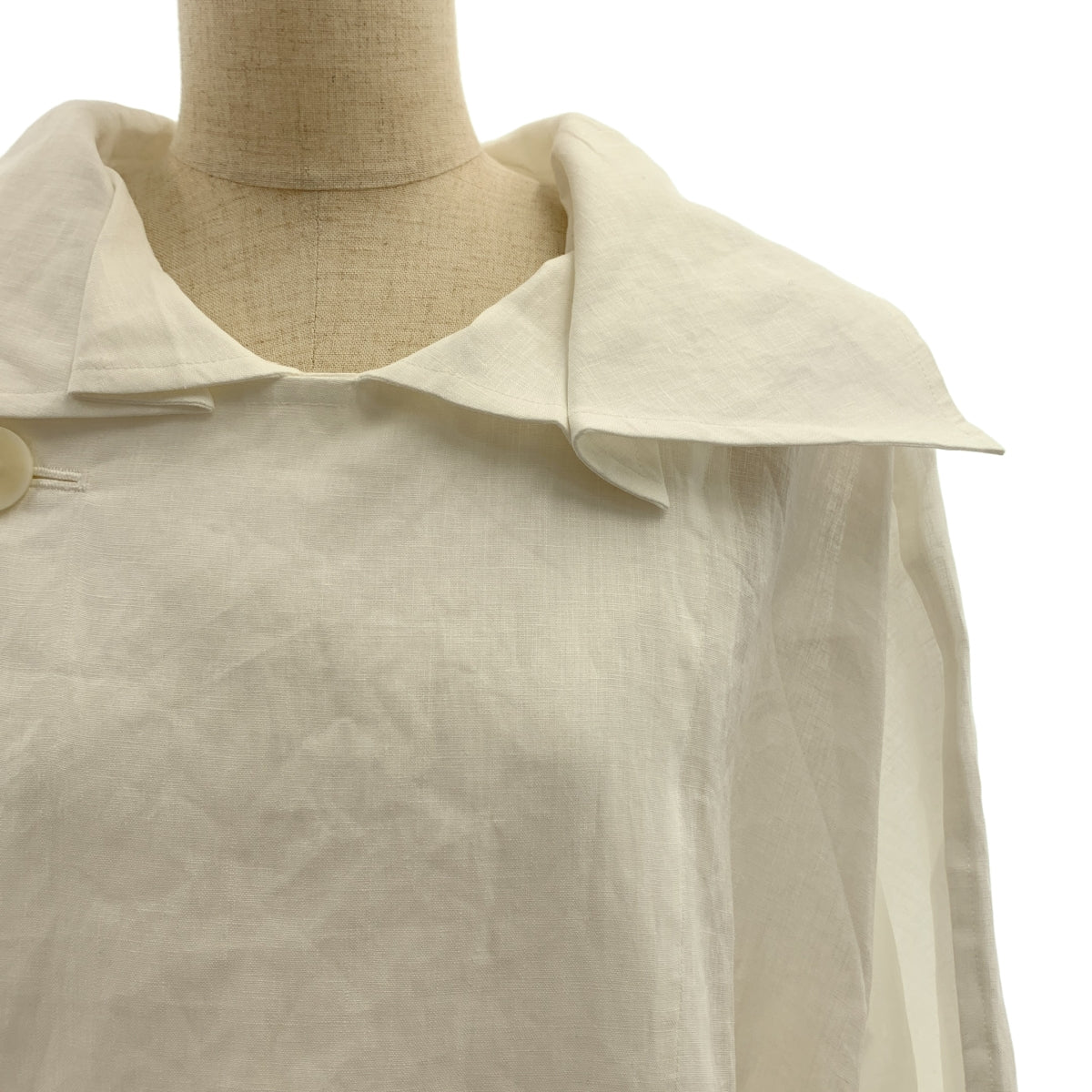 ISSEY MIYAKE / イッセイミヤケ | 2025SS | HEMPEN Coat ヘンプ ダブル ロングコート | 2 | レディース