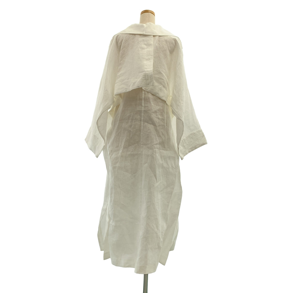 ISSEY MIYAKE / イッセイミヤケ | 2025SS | HEMPEN Coat ヘンプ ダブル ロングコート | 2 | レディース