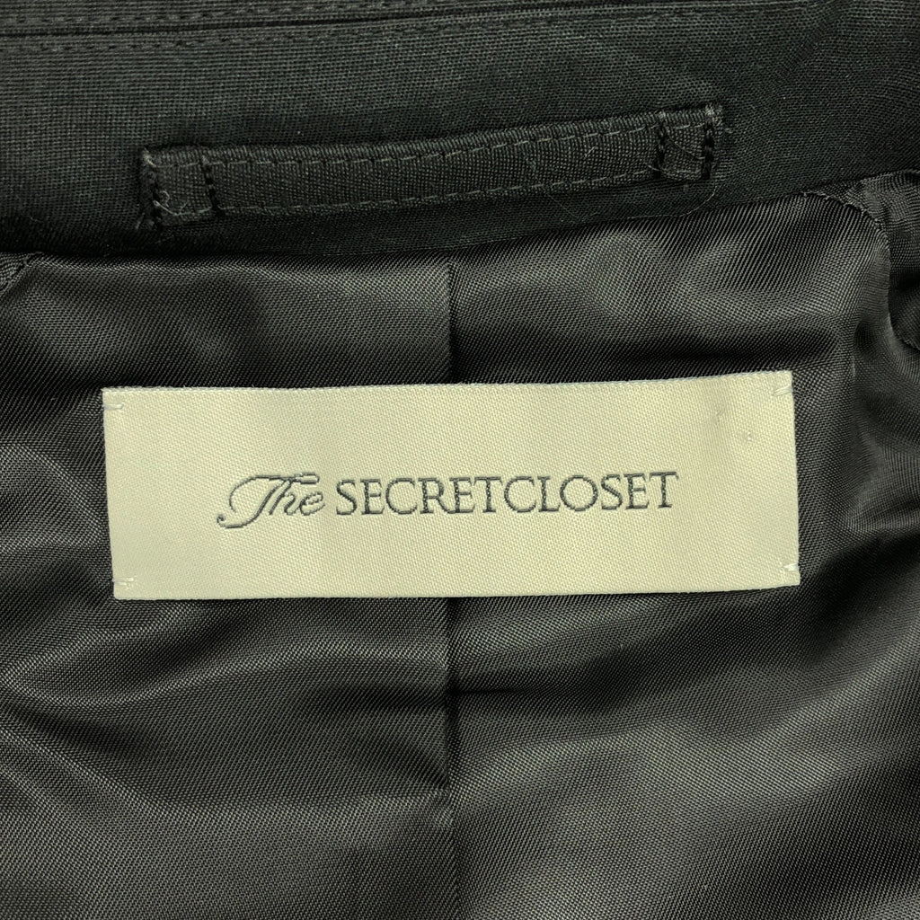 The SECRETCLOSET / 더 비밀 옷장 | 7 분 소매 실크 코튼 트렌치 코트 | 1 | 블랙 | 여성