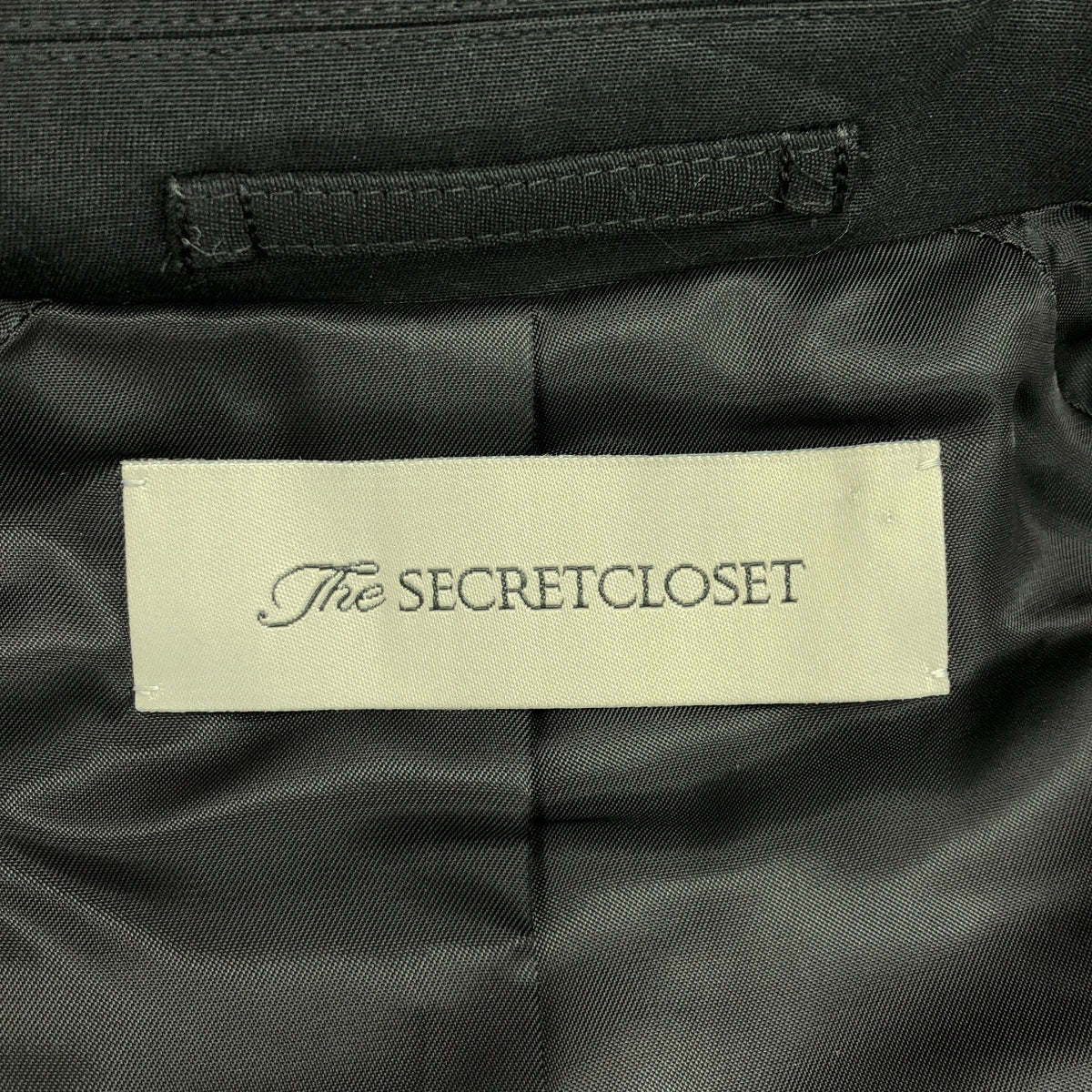 The SECRETCLOSET / 더 비밀 옷장 | 7 분 소매 실크 코튼 트렌치 코트 | 1 | 블랙 | 여성