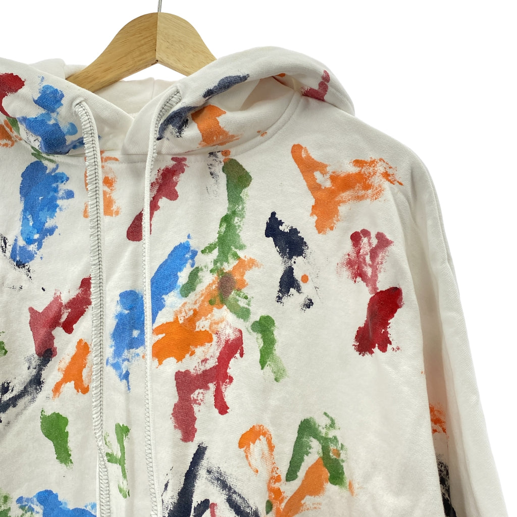 SHINYA KOZUKA / 신야코즈카 | 2025SS | Ordinary Short Giant Hoodie With Hand Painting 오디너리 쇼트 자이언트 파커 핸드 페인트 | S | 맨즈