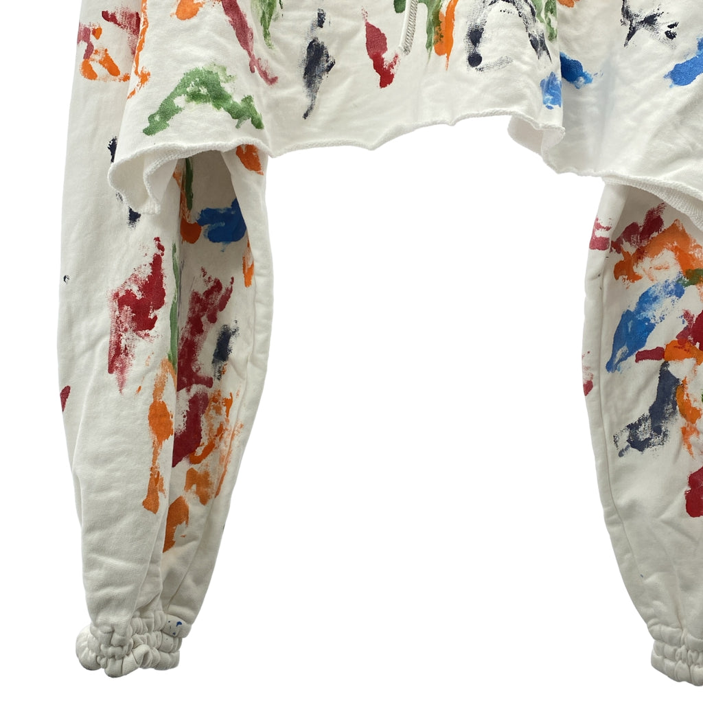 SHINYA KOZUKA / 신야코즈카 | 2025SS | Ordinary Short Giant Hoodie With Hand Painting 오디너리 쇼트 자이언트 파커 핸드 페인트 | S | 맨즈