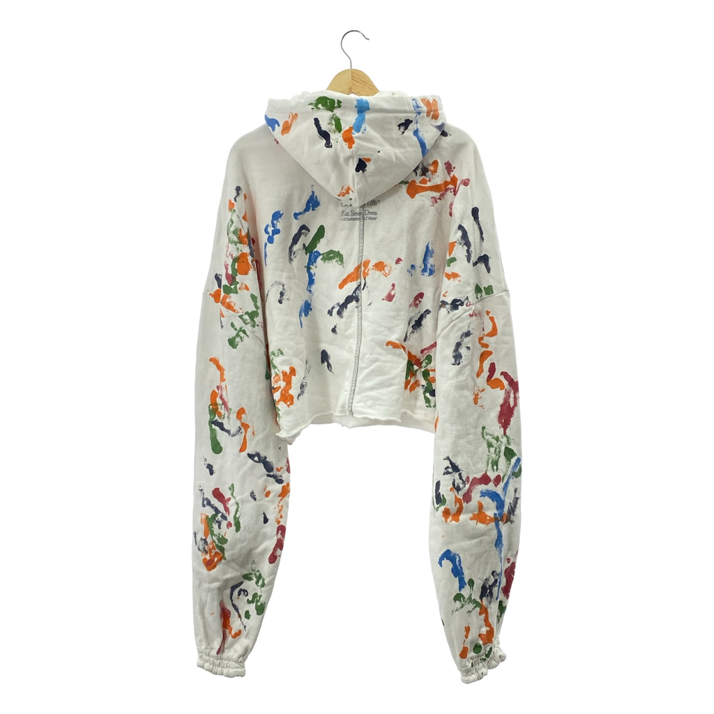SHINYA KOZUKA / 신야코즈카 | 2025SS | Ordinary Short Giant Hoodie With Hand Painting 오디너리 쇼트 자이언트 파커 핸드 페인트 | S | 맨즈