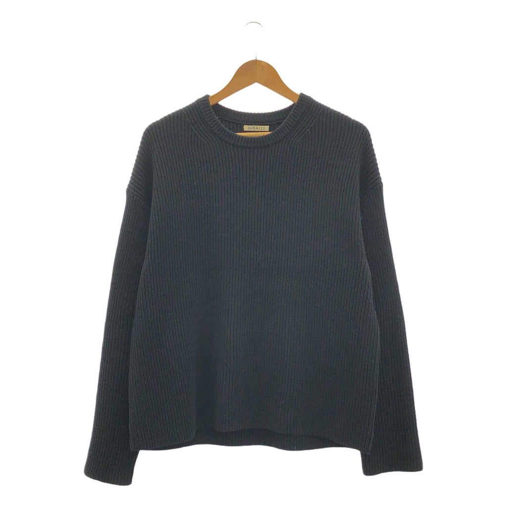 AURALEE / オーラリー | SUPER FINE WOOL RIB KNIT ウールニット | 4 | ネイビー | レディース