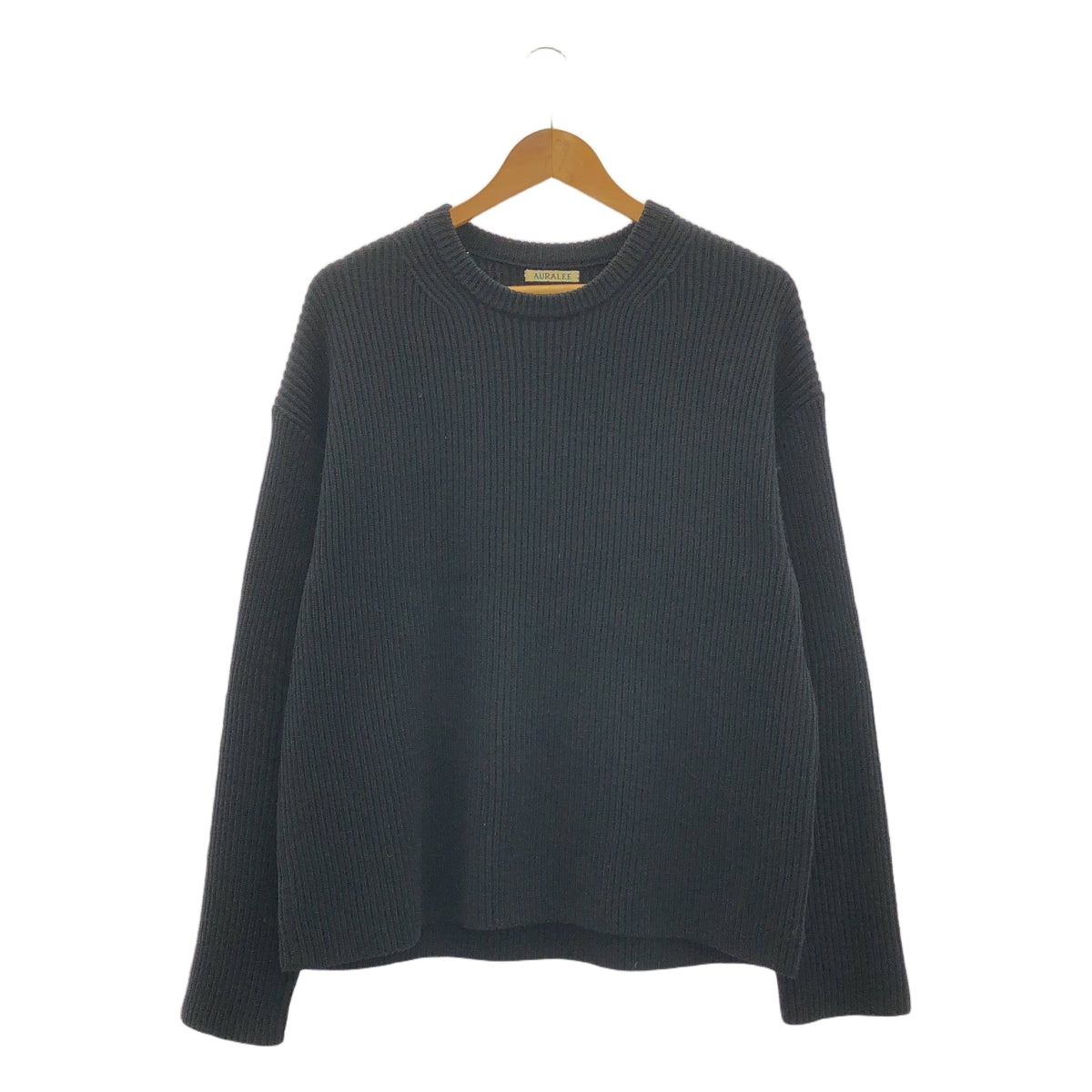 AURALEE / オーラリー | SUPER FINE WOOL RIB KNIT ウールニット | 4 | ネイビー | レディース