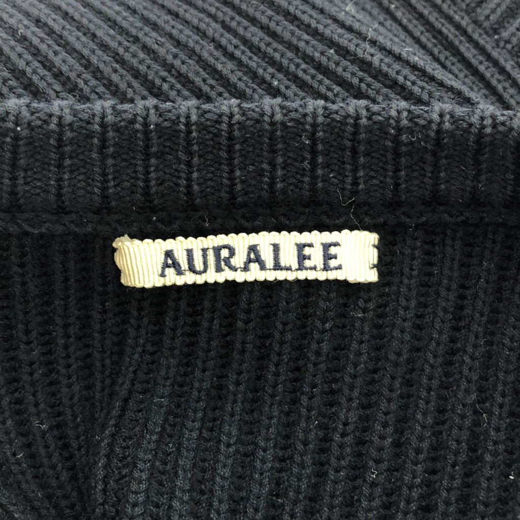 AURALEE / オーラリー | SUPER FINE WOOL RIB KNIT ウールニット | 4 | ネイビー | レディース