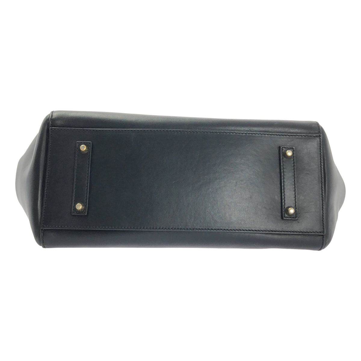 【成色極佳】ANYA HINDMARCH | 皮革鏤空笑臉手提包 | 黑色 | 女士