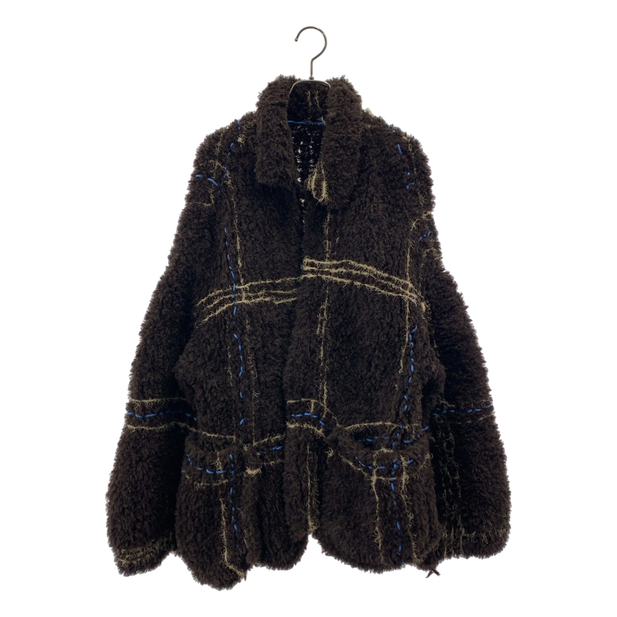 Kota Gushiken / 코우 타츠 시켄 | Blanket Jacket for WARE-mo-KOU Exclusive 체크 니트 재킷 |