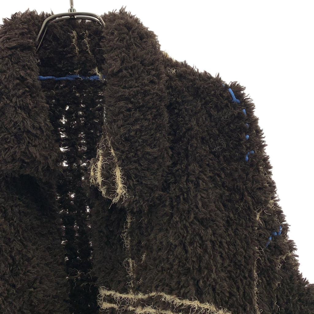 Kota Gushiken / 코우 타츠 시켄 | Blanket Jacket for WARE-mo-KOU Exclusive 체크 니트 재킷 |