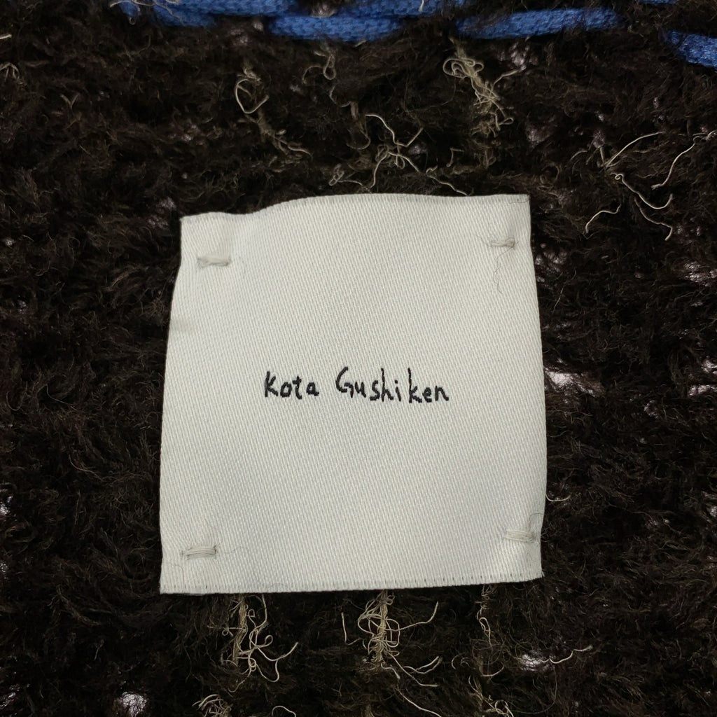 Kota Gushiken / 코우 타츠 시켄 | Blanket Jacket for WARE-mo-KOU Exclusive 체크 니트 재킷 |