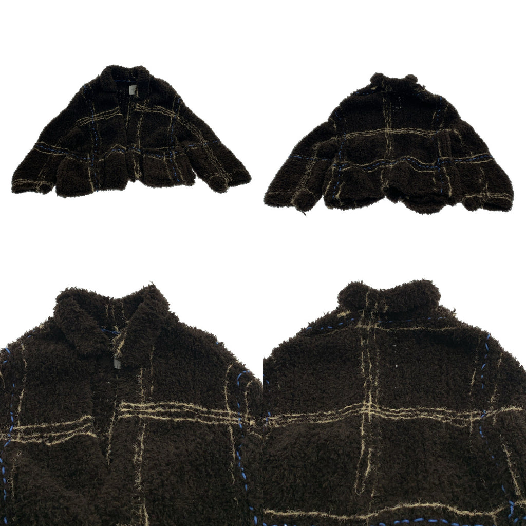 Kota Gushiken / 코우 타츠 시켄 | Blanket Jacket for WARE-mo-KOU Exclusive 체크 니트 재킷 |