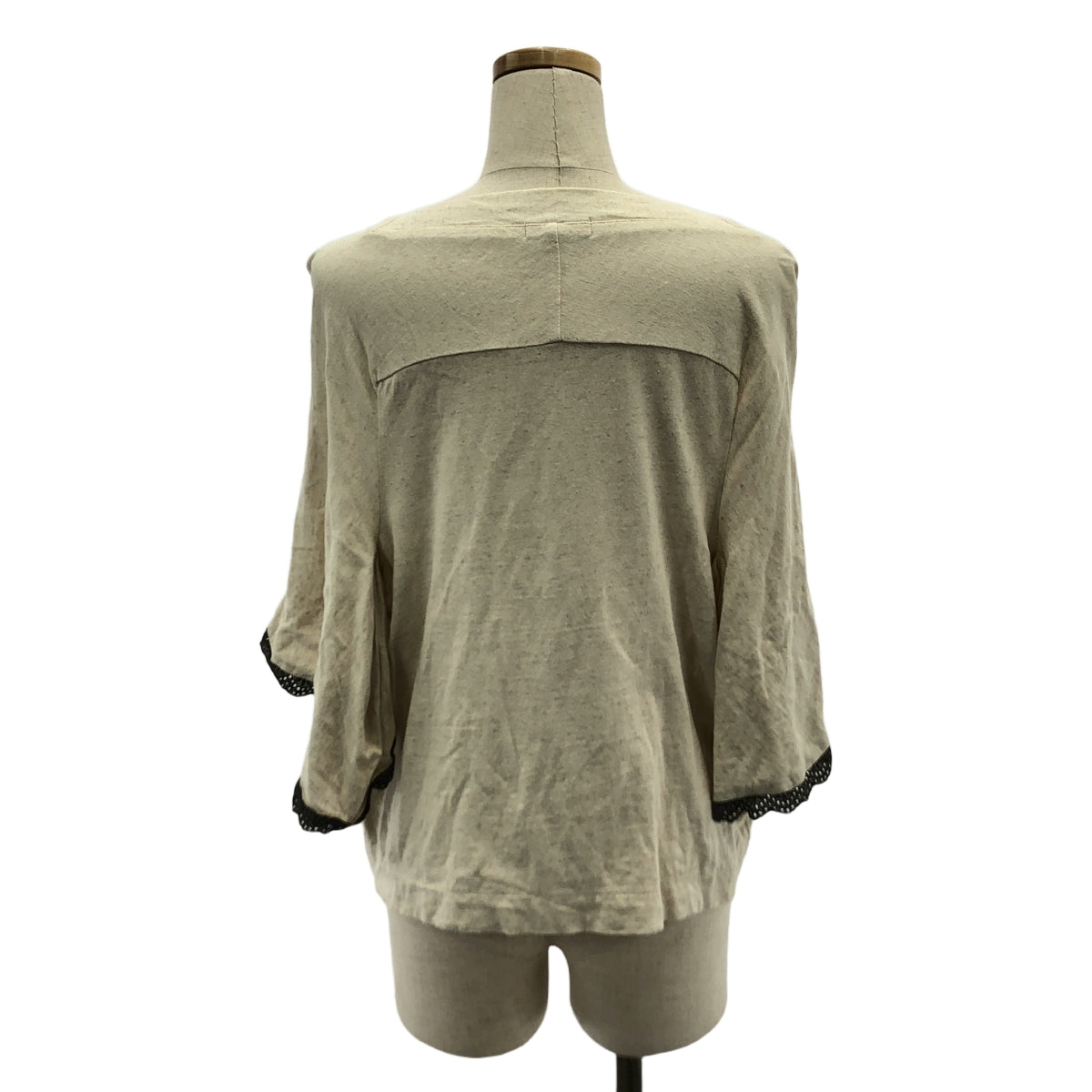 tricot COMME des GARCONS / トリココムデギャルソン | 2015SS | コットン リネン レース フリル スリーブ カットソー | S | レディース