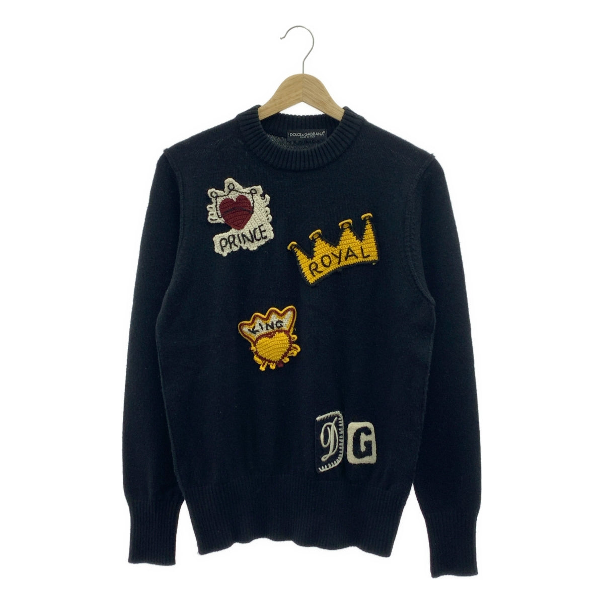 DOLCE＆GABBANA / ドルチェ＆ガッバーナドルガバ | パッチ プルオーバー ニット | M | メンズ