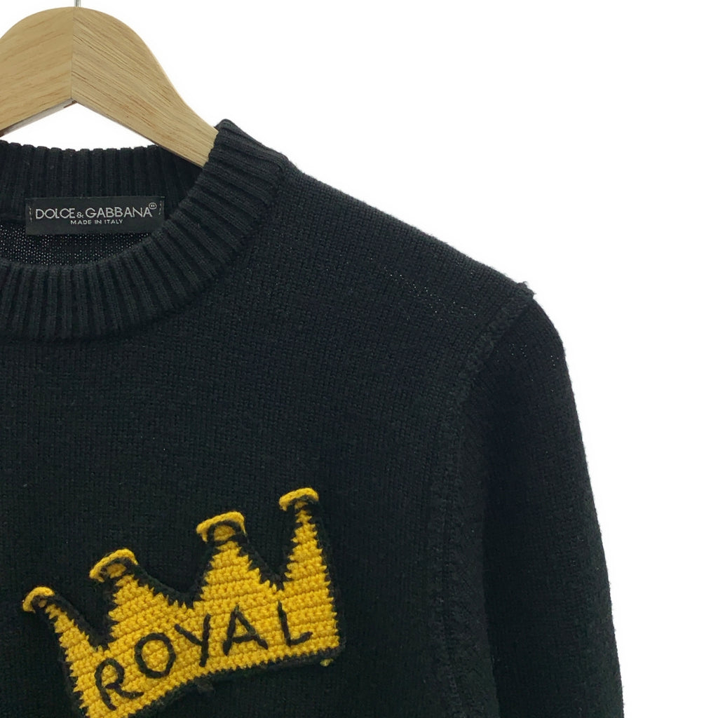 DOLCE＆GABBANA / ドルチェ＆ガッバーナドルガバ | パッチ プルオーバー ニット | M | メンズ