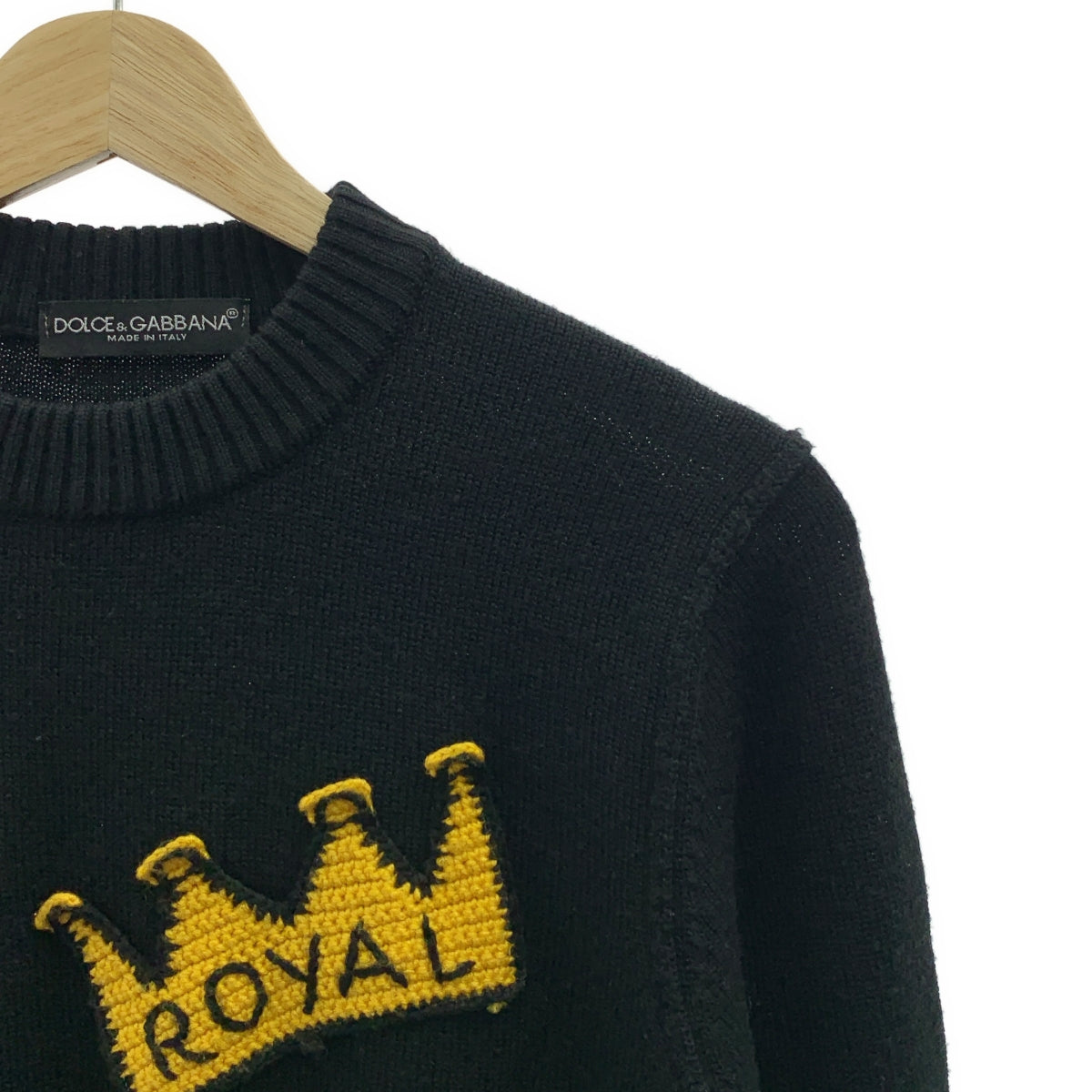 DOLCE＆GABBANA / ドルチェ＆ガッバーナドルガバ | パッチ プルオーバー ニット | M | メンズ