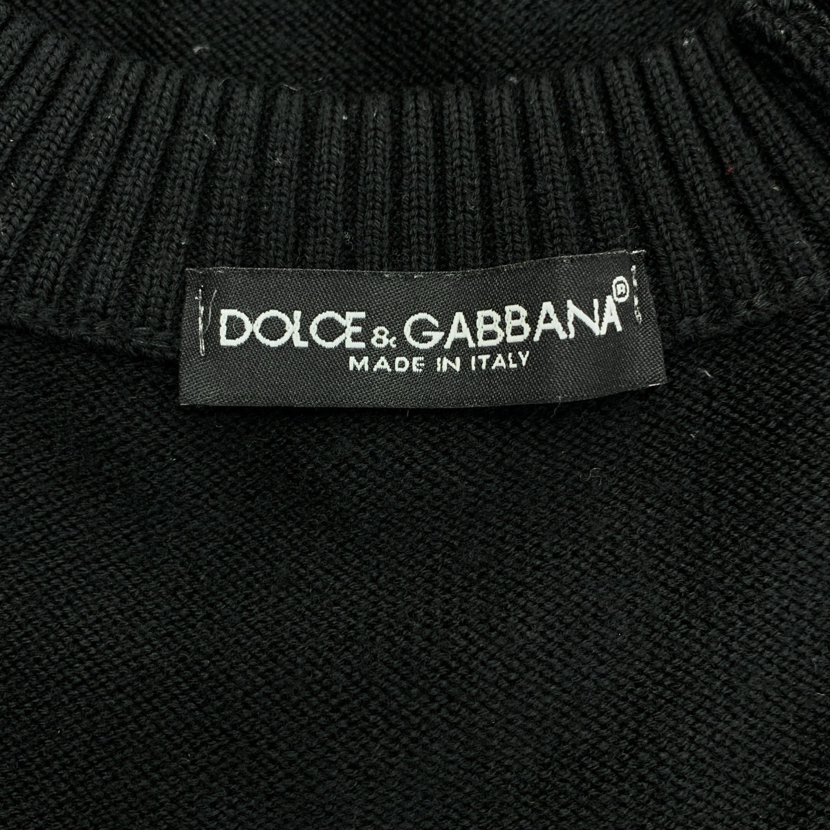 DOLCE＆GABBANA / ドルチェ＆ガッバーナドルガバ | パッチ プルオーバー ニット | M | メンズ